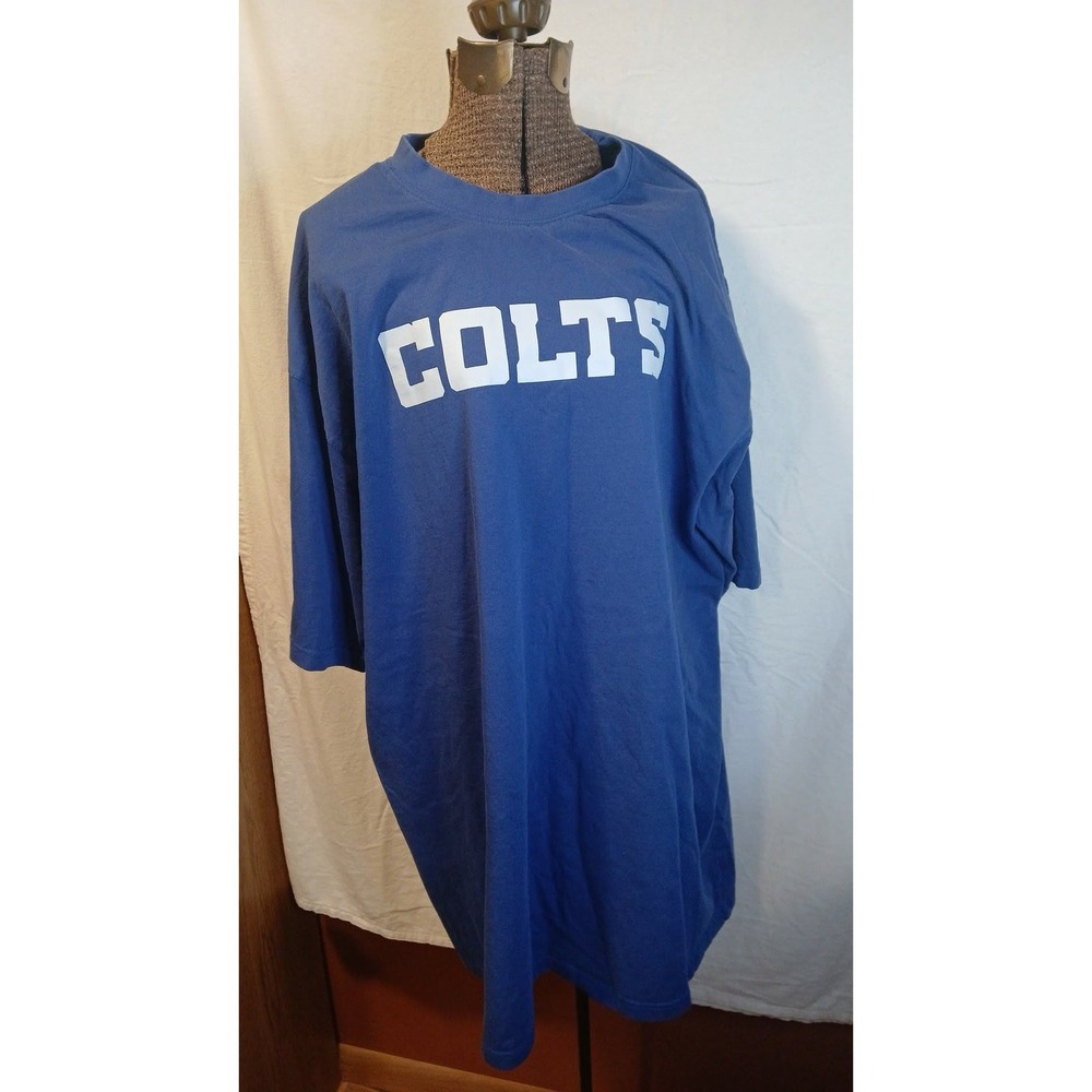 Fanatics Indianapolis Colts Mens 3XLT Blue Graphic T-Shirt Indiana State Back